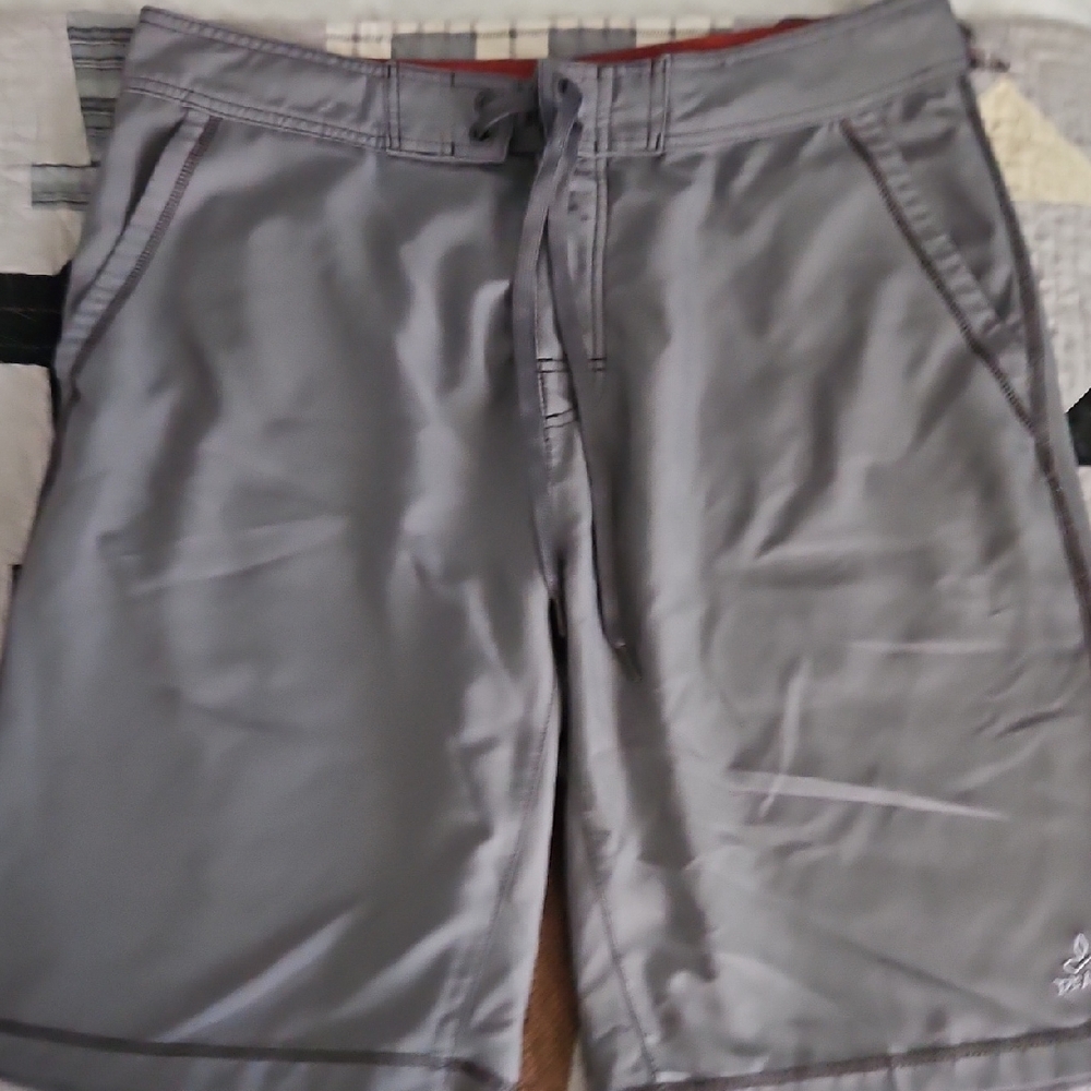 Prana Rust and Gray Board Shorts